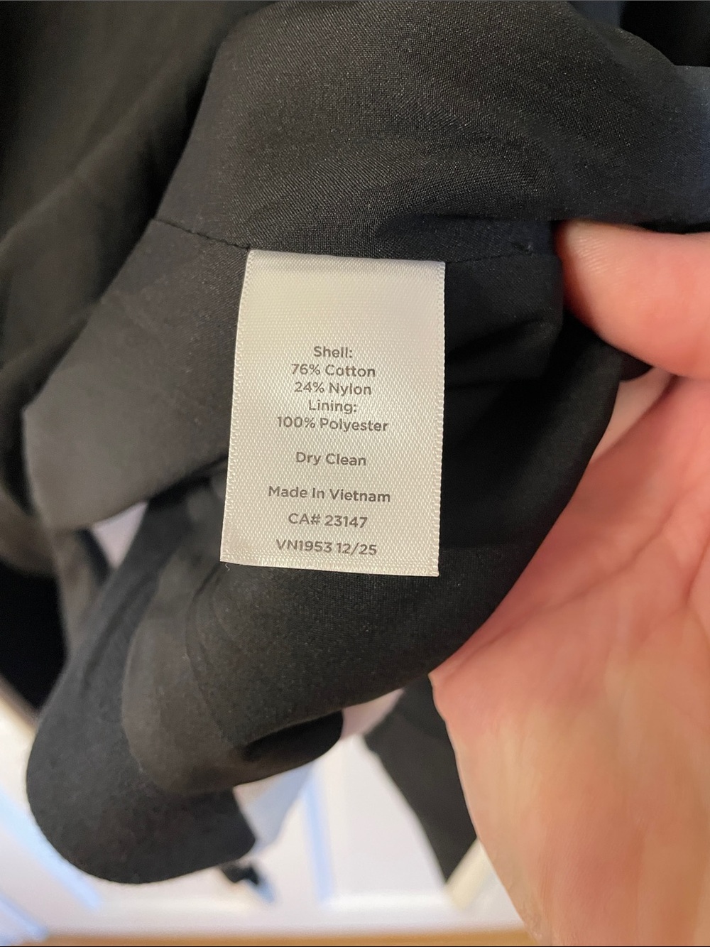 Talbots pique knit blazer 2 button piped black with white trim women’s size 8 - Picture 11 of 16